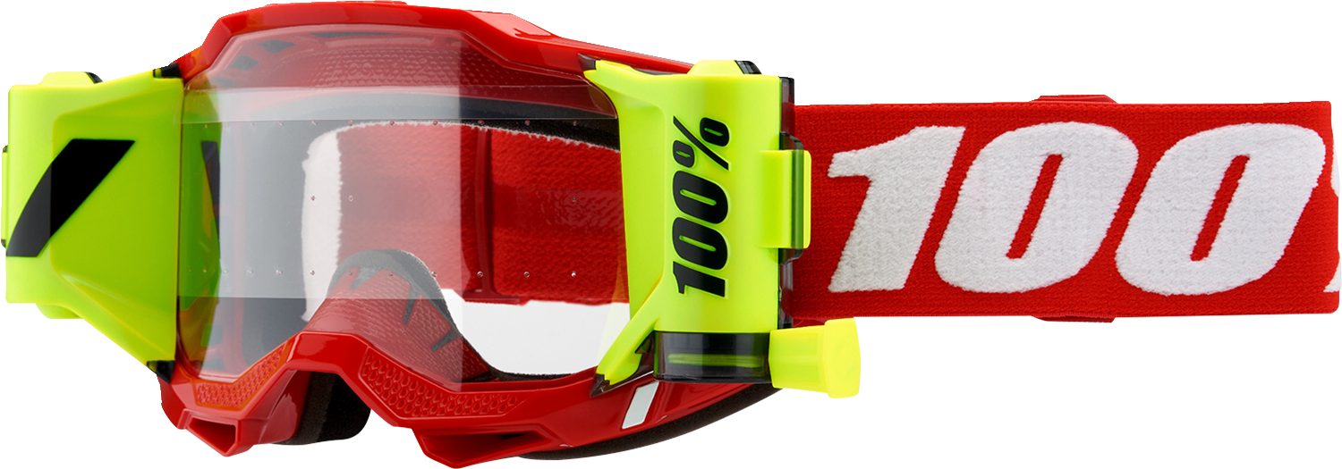 100% Accuri 2 Forecast Goggles - Neon Red - Clear 50017-00004